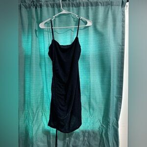 Blue body con semi formal dress